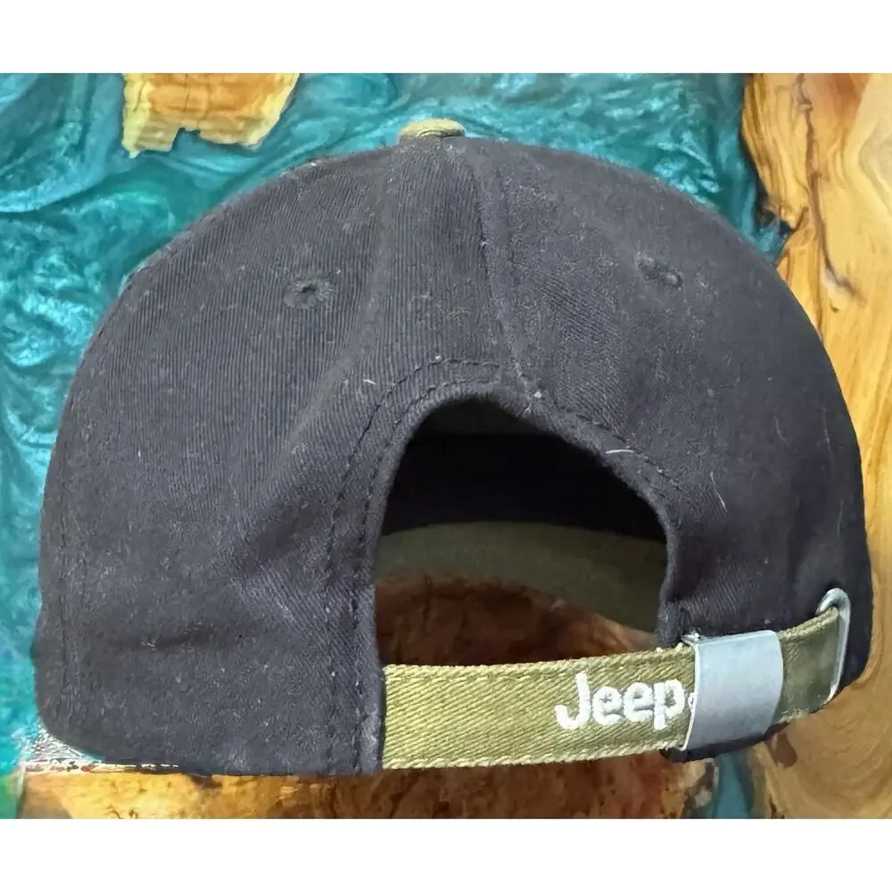 Jeep Gladiator Hat Army Green And Black Strapback Adjustable